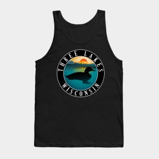 Three Lakes Wisconsin Loon Tank Top